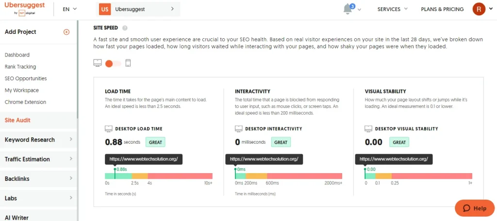 Site Speed