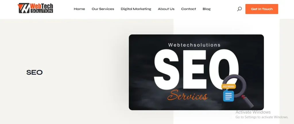 WebTech SEO services