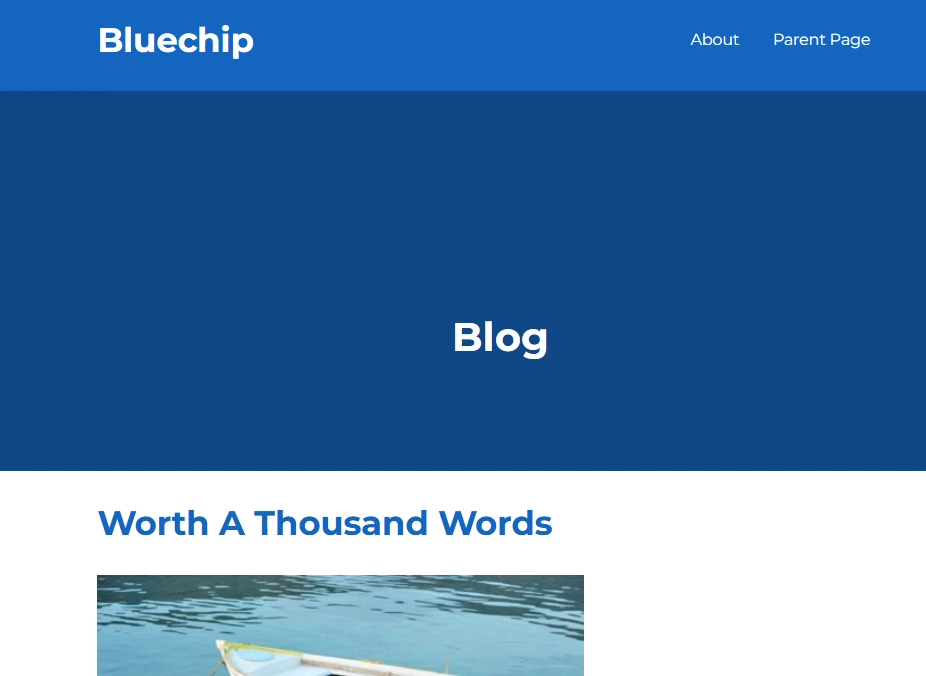 Blue Chip WPDevShed Theme