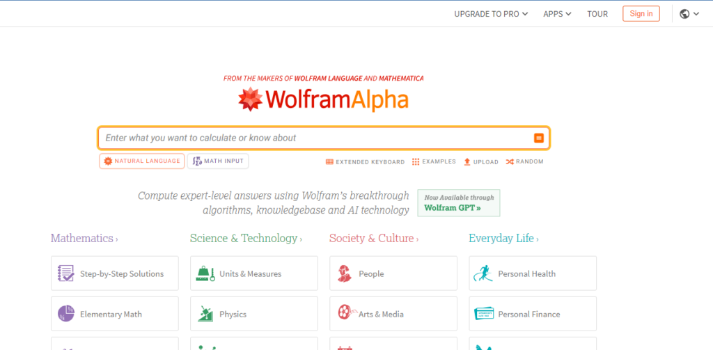 Wolfram Alpha